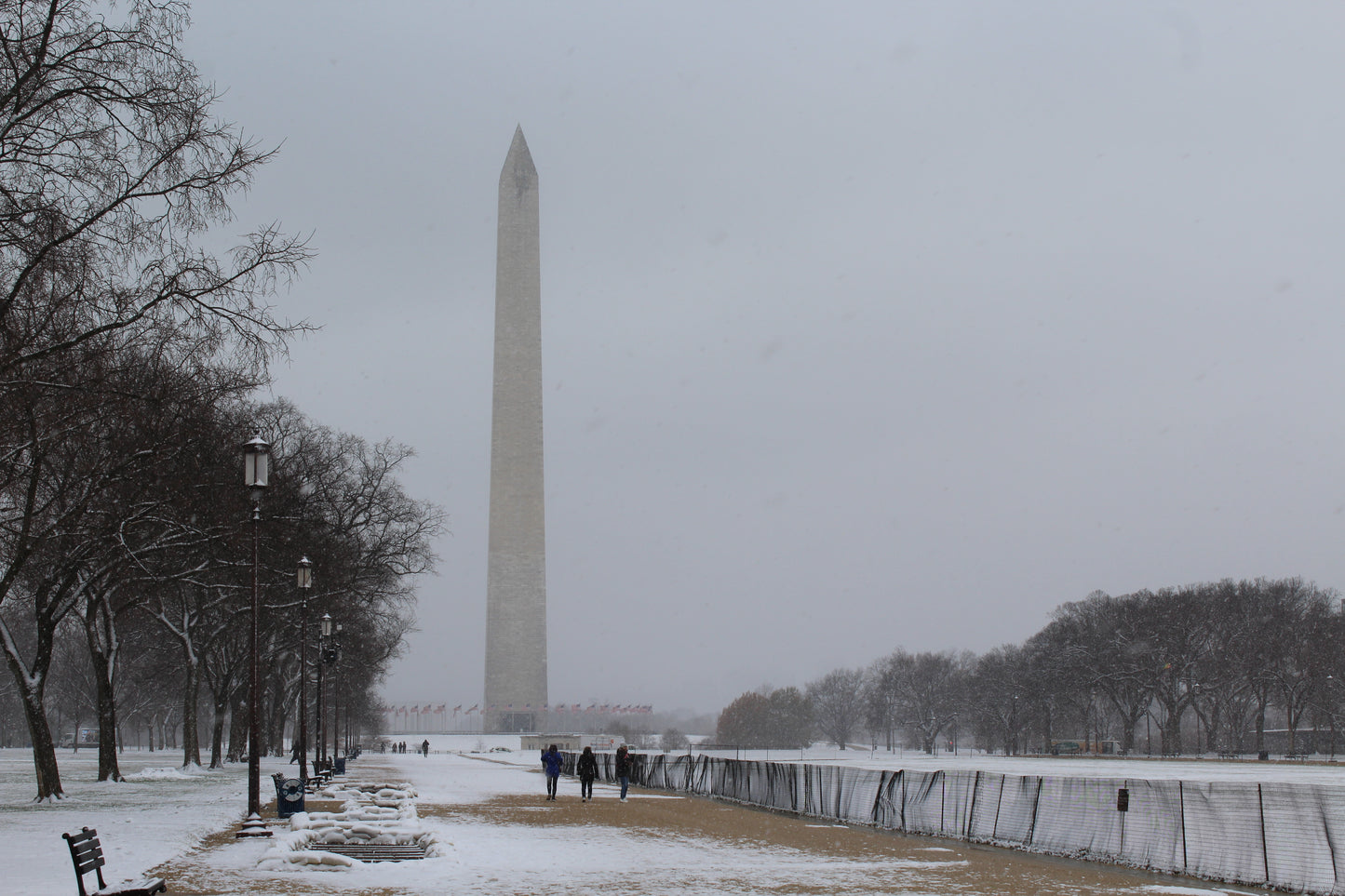 DMV Winter Wonderland: Snow-Covered Streets & Landmarks